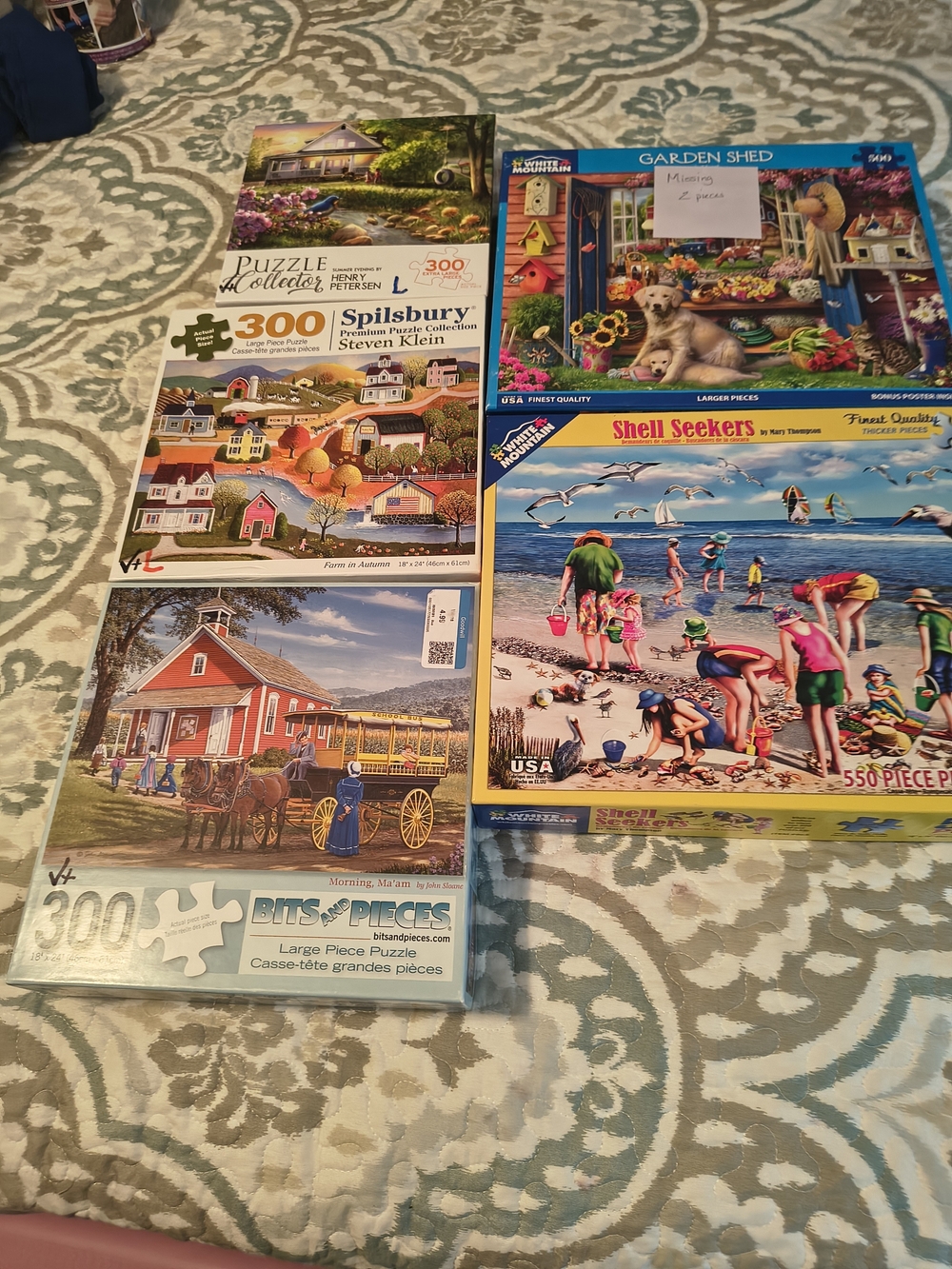 3 - 300, 1-500, 1-550 Large Piece Puzzle - Multi-Image Assortment